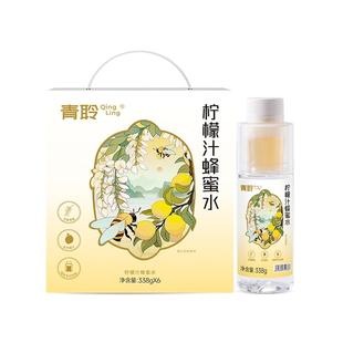 众天青聆柠檬蜂蜜水健康饮料338g*6瓶