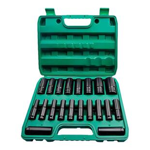 电动扳手六角套筒全套一整套加长厚大飞套头组合大全汽修工具配件