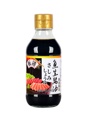 贩道寿司鱼生酱油支青芥辣日式料理三文鱼刺身海鲜蘸料浓口200ml
