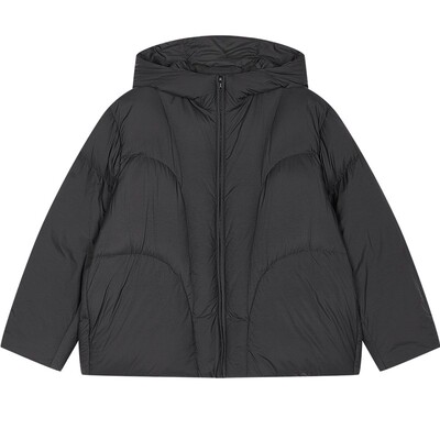 蓬马大童羽绒服宽松长袖连帽