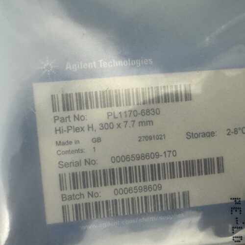 议价PL1170-6830安捷伦色谱柱 Hi-Plex H, 7.7x300mm, 8μm