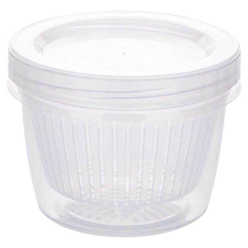 居家家葱姜蒜保鲜盒冰箱专用食品级装葱花备菜盒沥水密封小收纳盒