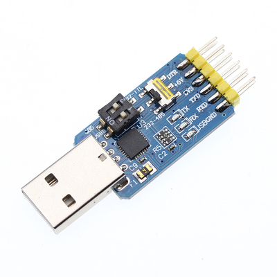六合一多功能 USB转TTL CP2102 UART串口模块 RS485互转232自恢复