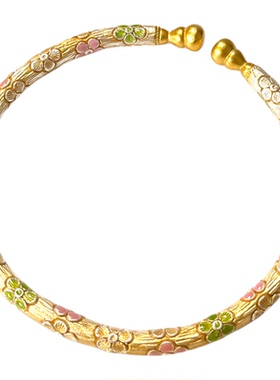 燕归春祝余国风足银999.9手镯