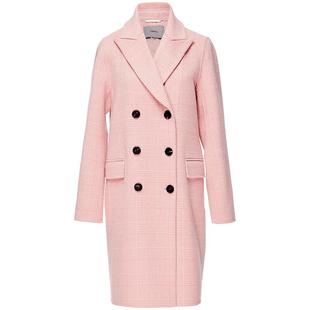 OBEG欧碧倩威尔士亲王格双面呢大衣冬格纹中长外套10424093