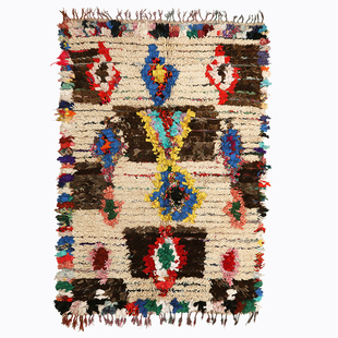 Roomology摩洛哥进口羊毛手工地毯Azilal系列卧室毯床边毯沙发毯