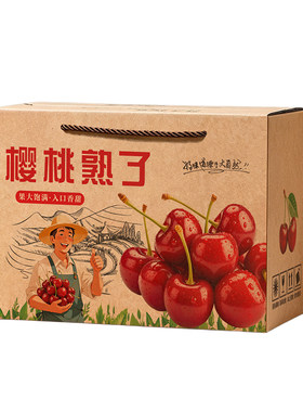樱桃包装盒水果礼盒一只起订