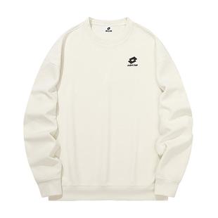 乐途运动卫衣男款春季新款圆领套头上衣男简约百搭长袖针织衫男装