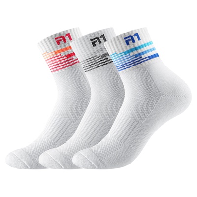 泰昂羽毛球袜子毛巾底男士网球袜