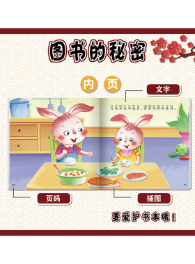 幼儿园阅读图书区域环创纸中国风