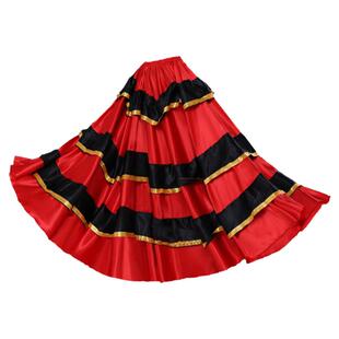 开场舞表演服装演出服西班牙斗牛舞蹈裙肚皮舞裙子大摆裙半身裙