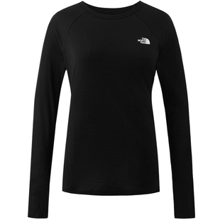 北面女Misty美利奴羊毛长袖T恤运动户外新款TheNorthFace|8DRK