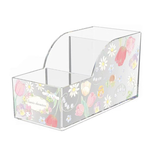 MINISO名创优品三丽鸥玉桂狗虹光圆形收纳桶可爱美乐蒂三格收纳盒