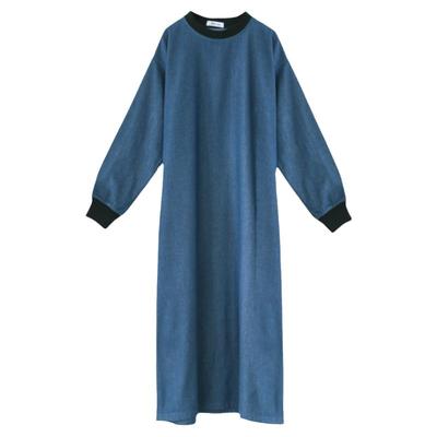 休闲简约连衣裙纯棉牛仔纯色