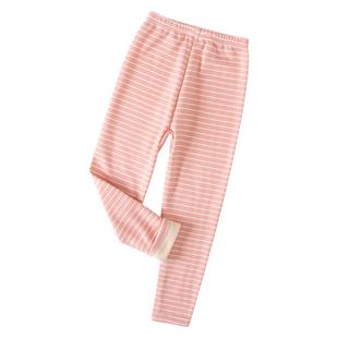 儿童保暖裤加绒男童女童秋冬季宝宝内穿打底棉毛裤子中大童家居服