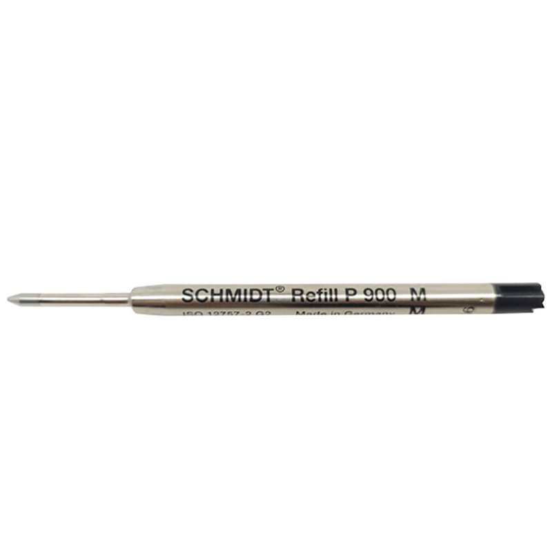 德国SCHMIDT Refill P900M黑色圆珠笔芯标准G2形油性原子笔替芯