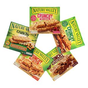 西班牙进口NatureValley天然山谷燕麦棒代餐能量棒谷物饼干1050g