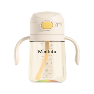 Minitutu吸管杯PPSU儿童刻度杯