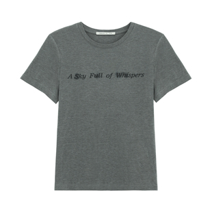 【简印】轻盈呼吸感软垂真丝莱赛尔针织 松弛亲肤字母晕染T恤-246