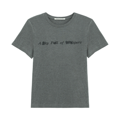 轻盈松弛亲肤字母晕染T恤