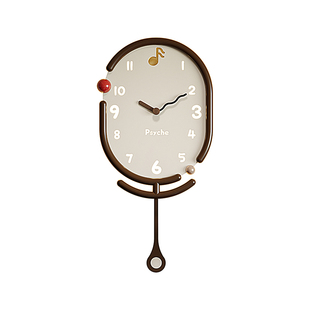 中古风挂钟2026新款客厅挂钟高颜值家用钟表挂墙法式静音时钟壁灯