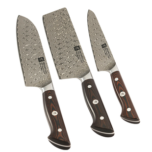 专柜正品双立人Tanrei 端丽日产厨师刀101层大马士革迷你中片刀