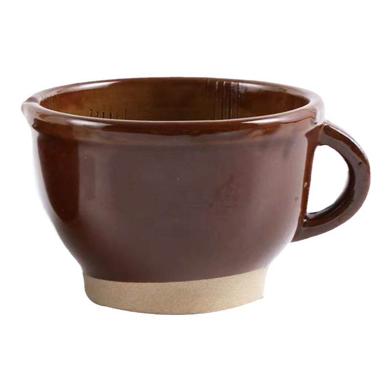 擂钵钵陶瓷老式冲辣椒雷捣蒜锤擂茶研磨器实木商用捣碎皮蛋蒜臼子