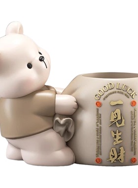 笔筒摆件收纳盒桌面装饰品