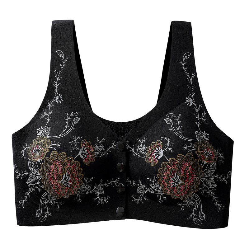 前扣无痕吊带背心文胸聚拢遮副乳