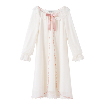 斗篷假两件撞色公主风家居裙