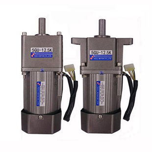 台力60W调速定速电机马达单相220V减速箱5GU-12.5K带调速器正反转