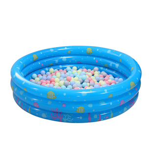 宝宝游泳池充气球池加厚室内家庭三环家用水池婴儿儿童海洋波波池