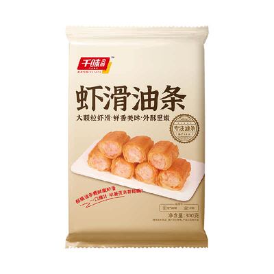 千味央厨大颗粒虾滑油条半成品