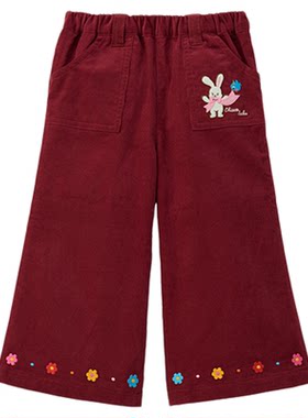 MIKIHOUSE女童长裤灯芯绒