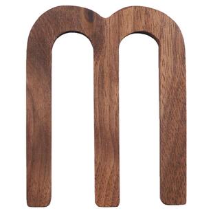 木说黑胡桃木字母装饰北欧INS风原木英文门牌墙面实木DIY墙饰门饰