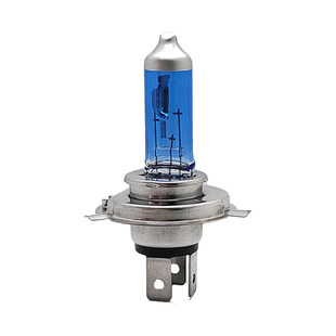 摩托车灯泡12V单爪S2双爪HS1三爪三插H4远近一体55W超亮氙气大灯