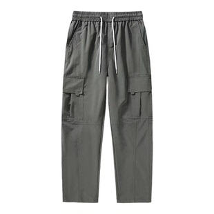 干活穿的裤子秋冬季男士直筒工装裤加绒保暖耐磨耐脏防风工作长裤