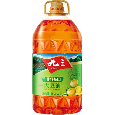 九三非转基因三级大豆油4L