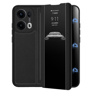 opporeno13手机壳真皮reno13pro磁吸翻盖式保护套reno13系列新款全包防摔商务高级感外壳高档por男女款适用于