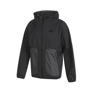Adidas阿迪达斯男装夏季新款宽松户外运动休闲连帽外套JI8658