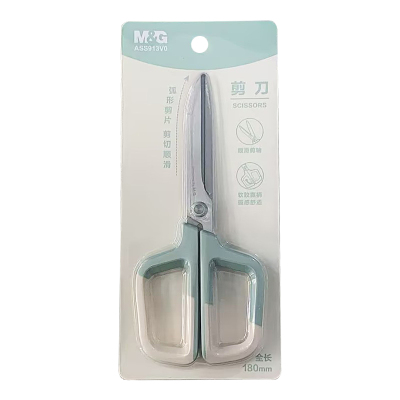 晨光软胶握柄155mm弧形办公剪刀
