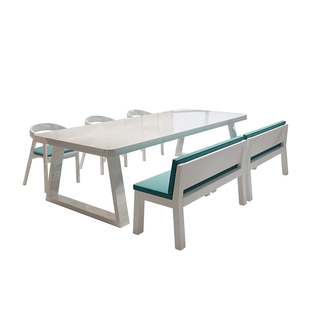 白色钢琴烤漆实木书桌客厅家用长桌工作台大板桌奶油风学习阅读桌