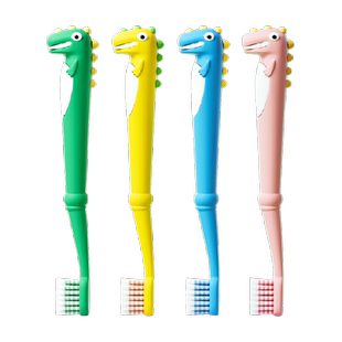 Protefix儿童恐龙牙刷护齿超细毛软毛1-3-6-12岁小孩婴儿幼儿宝宝