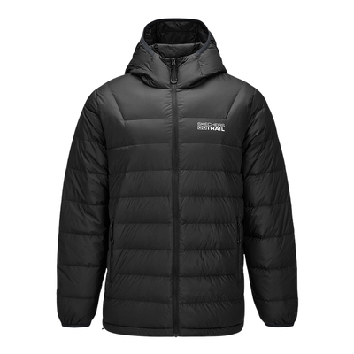 斯凯奇秋冬新男士羽绒服舒适轻便保暖连帽羽绒外套 P425M168/0018