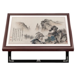 新中式山水电表箱装饰画2025新款中古风挂画电表盒遮挡配电箱盖板