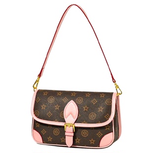 达芙妮Daphne经典印花2025新款老花腋下单肩斜挎法棍包女DFN10351