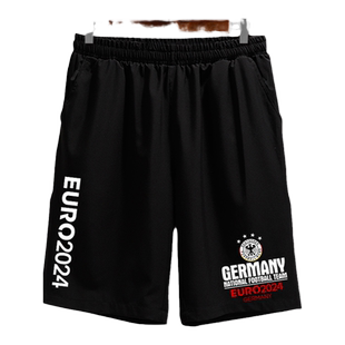 2024欧洲杯德国葡萄牙西班牙法国队足球迷速干短裤子男五分裤中裤