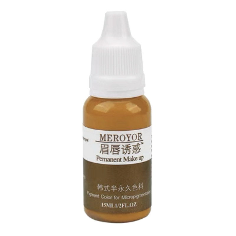 纹绣色料土黄色乳正品纯植物纹眉调色淡化辅助防红防蓝不变色色乳