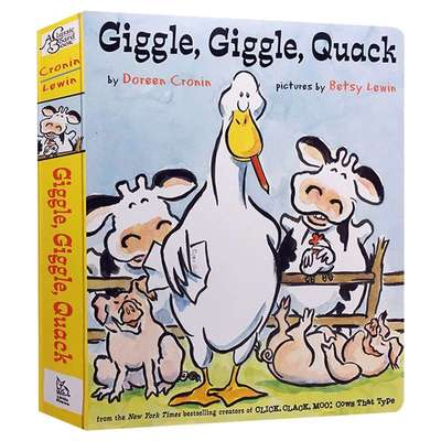 Giggle Giggle Quack Click Clack Moo 英文原版绘本嘻哈农场 吱咕 吱咕 嘎 同作者 凯迪克奖儿童想象力培养图画书 英文版英语书籍