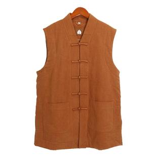 僧服短褂冬季加绒加棉保暖和尚服男女比丘尼马甲伽蓝褂马褂背心